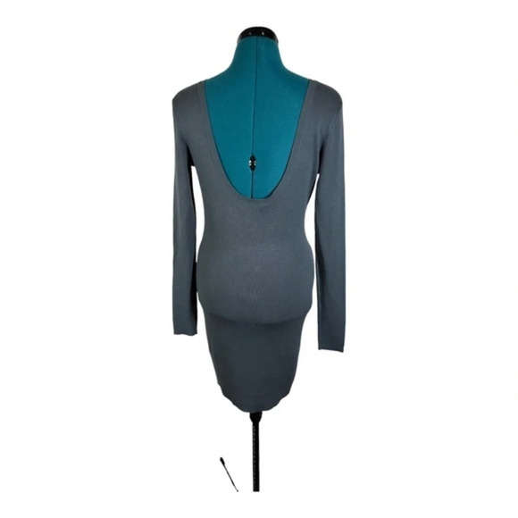 OPEN EDIT Long Sleeve Low Back Sweater Minidress NWOT - Picture 3 of 7